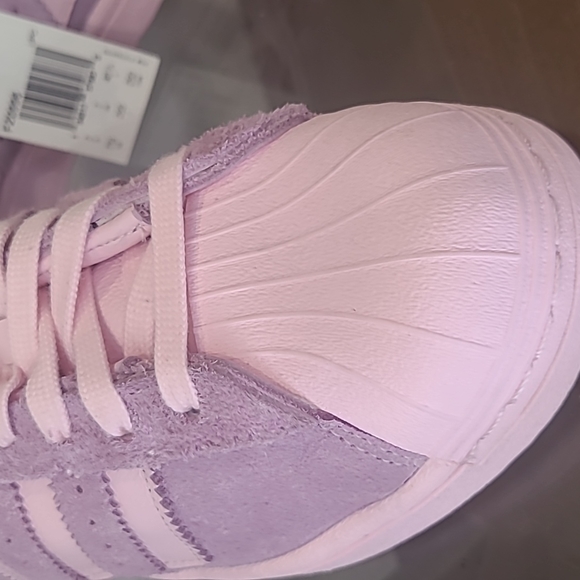 NWT Adidas Superstar minimalis Originals pink & purple men's size 7.5 - Picture 3 of 12